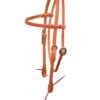 Berlin Leather Hand Tied Brow Headstall -Equestrian Supplies Store hand tied brow headstall harness side H300 berlin leather 89914.1673314340