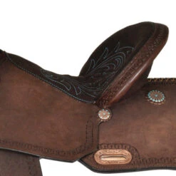High Horse Lindale Barrel Saddle By Circle Y -Equestrian Supplies Store high horse lindale barrel saddle chocolate seat 6228 745C circle y 64636.1579208342