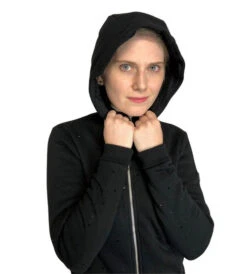 Equiline GlareG Rhinestone Hoodie -Equestrian Supplies Store hoodie black hood mindy equiline 41483.1667609044