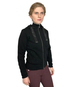 Equiline GlareG Rhinestone Hoodie -Equestrian Supplies Store hoodie black side mindy equiline 97678.1667609050