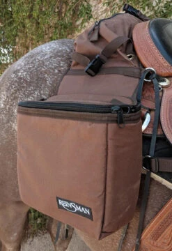 Reinsman Insulated Cooler Saddle Bag -Equestrian Supplies Store insulated cantle saddle bag brown horse 9186bn reinsman 87387.1674844643