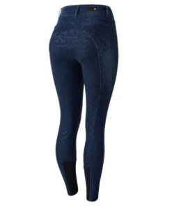 Horze Kaia Crystal Denim Full Seat Breeches 12 Horze Kaia Crystal Denim Full Seat Breeches -Equestrian Supplies Store kaia denim FS crystals back 36684 DNB horze 64311.1652823873