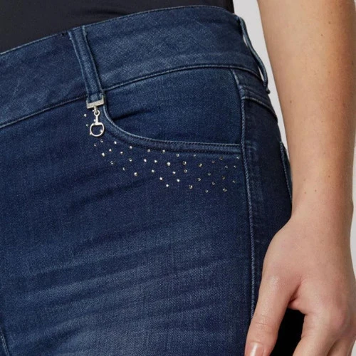 Horze Kaia Crystal Denim Full Seat Breeches 4 Horze Kaia Crystal Denim Full Seat Breeches - Image 2