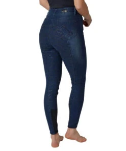Horze Kaia Crystal Denim Full Seat Breeches 11 Horze Kaia Crystal Denim Full Seat Breeches -Equestrian Supplies Store kaia denim FS crystals side 36684 DNB horze 28406.1652824146