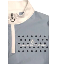 Girls Cavalleria Toscana Flock Dot Polo Short Sleeve 13 Girls Cavalleria Toscana Flock Dot Polo Short Sleeve -Equestrian Supplies Store kid flock print polo ss blue print POA076 JE152 7C00 CT 66820.1656716072