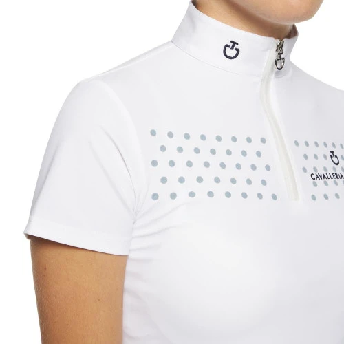 Girls Cavalleria Toscana Flock Dot Polo Short Sleeve 3 Girls Cavalleria Toscana Flock Dot Polo Short Sleeve