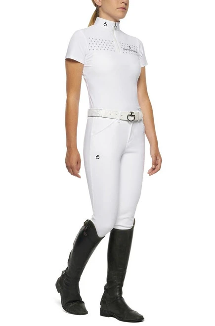 Girls Cavalleria Toscana Flock Dot Polo Short Sleeve 6 Girls Cavalleria Toscana Flock Dot Polo Short Sleeve - Image 4