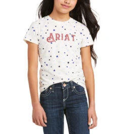 Ariat Girls Bespangled Tee 7 Ariat Girls Bespangled Tee -Equestrian Supplies Store kids bespangled tee front 10036335 ariat 73137.1621205493