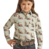 Girls Rock & Roll Cactus Snap Shirt 1 Girls Rock & Roll Cactus Snap Shirt -Equestrian Supplies Store kids cactus snap ls aqua front G4S3325 rrcg 87440.1651865091
