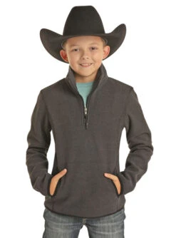 Powder River Kids Fleece Pullover 13 Powder River Kids Fleece Pullover -Equestrian Supplies Store kids fleece pullover black K1 6661 powder river 45905.1641680406
