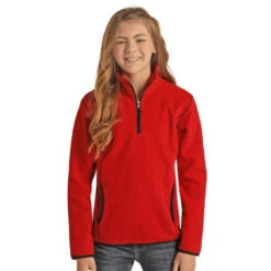 Powder River Kids Fleece Pullover 10 Powder River Kids Fleece Pullover -Equestrian Supplies Store kids knit pullover red K1 1046 BZ 89 powder river 20599.1641680399