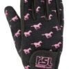 Kids RSL By USG Norway Summer Gloves -Equestrian Supplies Store kids norway summer glove black pink RSL USG 02294.1685642929