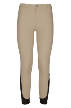 Girls Cavalleria Toscana Super Grip Tech Breeches -Equestrian Supplies Store kids super grip tech breech showtan front PBOA02 JE010 1003 cavalleria 57199.1578076737
