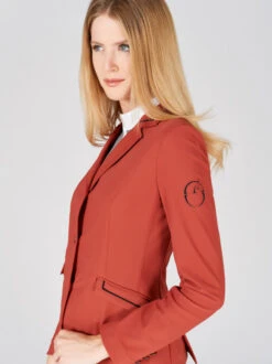 Vestrum Kyoto Show Coat -Equestrian Supplies Store kyoto show coat spice detail W2019 65049 04082 vestrum 33454.1681594041