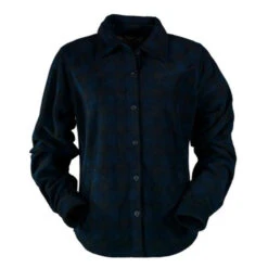 Outback Ladies Big Shirt -Equestrian Supplies Store ladies big shirt navy front 4267 outback 29956.1664565391