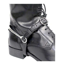 Nunn Finer Leather Spur Straps -Equestrian Supplies Store leather spur strap keepers black boot 1019L nunn finer 41556.1671239249