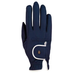 Roeckl Sports Roeckl Lona Gloves -Equestrian Supplies Store lona glove navy white 15 3301336NYWH roeckl 68670.1643237251
