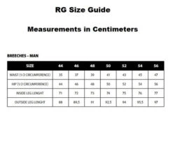 Men's RG Breeches Knee Grip -Equestrian Supplies Store men breech size guide rg 38311.1669872398