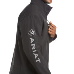 Men's Ariat Logo 2.0 Softshell Jacket -Equestrian Supplies Store mens logo 2.0 softshell black sleeve 10023322 ariat 44744.1641589627
