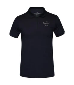Men's Kingsland Nico Polo Short Sleeve -Equestrian Supplies Store nico polo navy front 220 PT 206 020 kingsland 90589.1643487159