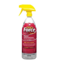 Pro-Force Rapid Knockdown Fly Spray -Equestrian Supplies Store pro force red 32oz spray front manna pro 49768.1678314963