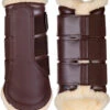 HKM Comfort Protection Boots -Equestrian Supplies Store protection boots brown hero 85852100.0635 hkm 74011.1682381610