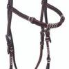 BLR Rawhide Turquoise Brow Headstall -Equestrian Supplies Store rawhide trqs brow hs dark 2344 DK buffalo leather 31591.1646865185