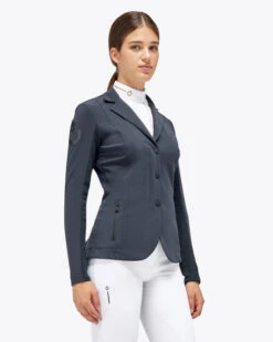 Cavalleria Toscana REVO Lite Tech Zip Jacket -Equestrian Supplies Store revo lite tech zip blue grey side GGD037 JC019 8B00 CT 74230.1659742850