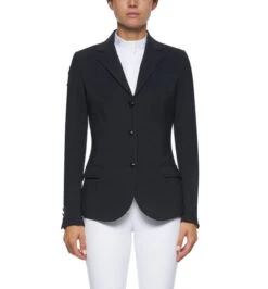Cavalleria Toscana Riding Jacket Micro Print 5 Cavalleria Toscana Riding Jacket Micro Print -Equestrian Supplies Store riding jacket micro print lining navy front GGD020 JE115 7901 CT 22718.1624660402