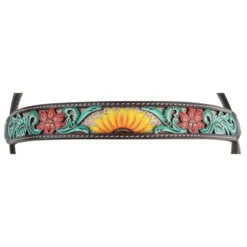Circle Y Rising Sunflower Brow Headstall -Equestrian Supplies Store rising sunflower brow hs brown multicolor front brow 1002 10 SC circle y 71705.1613178619