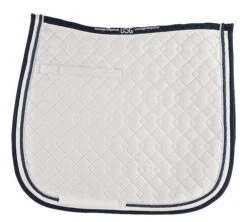 USG Dressage Square Quilted Saddle Pad 10 USG Dressage Square Quilted Saddle Pad -Equestrian Supplies Store saddle pad dressage white navy white usg 11530.1589056958