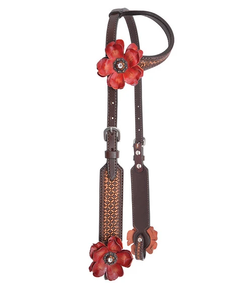 Circle Y Sarah Rose Vintage One Ear Headstall 3 Circle Y Sarah Rose Vintage One Ear Headstall