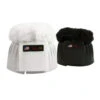 Walsh Velcro Bell Boot With Sheepskin -Equestrian Supplies Store sheepskin bell boots black white 147Sh walsh 41043.1655845410