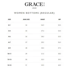 Grace In LA Easy Fit Classic Western Jean -Equestrian Supplies Store size chart grace in la 97847.1657824296