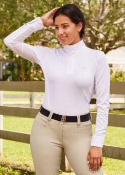 RJ Classics Sofia Show Shirt -Equestrian Supplies Store sofia show shirt ls rider SF102 rj classics 22633.1675879405