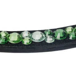 Kavalkade Sparkle Curved Browband -Equestrian Supplies Store sparkle green curved brow black green detail 202 15 blk green kavalkade 87587.1680800679
