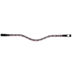 Kavalkade Splendid Curved Browband -Equestrian Supplies Store splendid browband black pink 20227 kavalkade 42874.1607125114