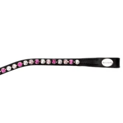 Kavalkade Splendid Curved Browband -Equestrian Supplies Store splendid browband black pink end 20227 kavalkade 33721.1607125118