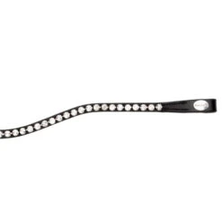 Kavalkade Splendid Curved Browband -Equestrian Supplies Store splendid browband black white end 20227 kavalkade 71620.1607125090