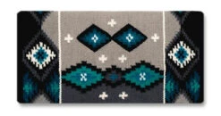 Mayatex Square Cut Navajo Blanket -Equestrian Supplies Store square cut navajo grey turq 1462 5 mayatex 69105.1674924729