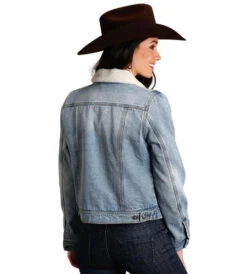 Stetson Ladies Sherpa Denim Jacket 7 Stetson Ladies Sherpa Denim Jacket -Equestrian Supplies Store stetson denim jacket denim back 1109805940075 stetson 15584.1665015849