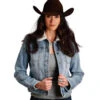 Stetson Ladies Sherpa Denim Jacket 1 Stetson Ladies Sherpa Denim Jacket -Equestrian Supplies Store stetson denim jacket denim front 1109805940075 stetson 33960.1665015852