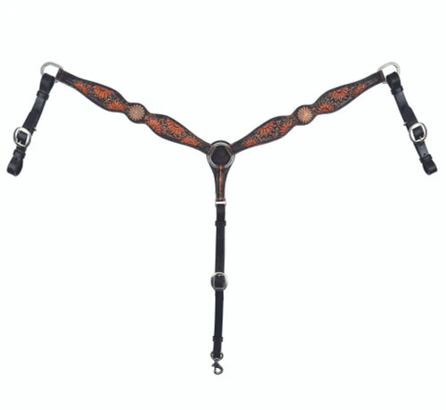 Circle Y Sunflower Breast Collar 5 Circle Y Sunflower Breast Collar - Image 3