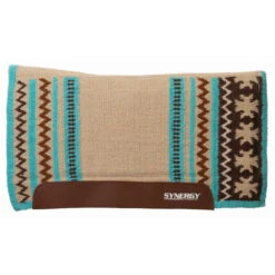 Weaver Leather Synergy Clover Flex Contour Performance Fleece Pad -Equestrian Supplies Store synergy flex clover fleece sand brown 36002 353 weaver 88394.1679506646