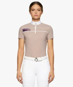 Cavalleria Toscana Team Daytona Polo Short Sleeve 11 Cavalleria Toscana Team Daytona Polo Short Sleeve -Equestrian Supplies Store team daytona polo ss blush front POD297 JE022 1A00 cavalleria toscana 94147.1661549154