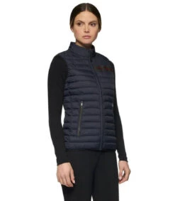 Cavalleria Toscana Team Red Stripe Quilted Vest -Equestrian Supplies Store team red stripe vest navy side GLD250 NY086 7901 CT 97915.1642285527