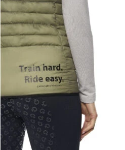 Cavalleria Toscana Team Red Stripe Quilted Vest -Equestrian Supplies Store team stripe vest verde back motto GLD250 NY086 5D00 CT 13737.1642285556