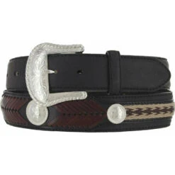 Tony Lama The Duke Belt -Equestrian Supplies Store the duke leather belt black tony lama 21767.1654200909