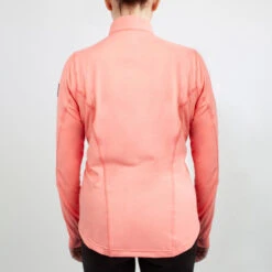 Irideon Thermaluxe Quarter Zip Top -Equestrian Supplies Store thermaluxe lt wt top salmon back 30 7111 SLM irideon 86553.1666385820