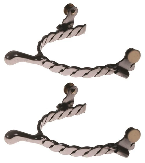 Jacks Twisted Knob End Spurs - Men's, Ladies, Youth 3 Jacks Twisted Knob End Spurs - Men's, Ladies, Youth